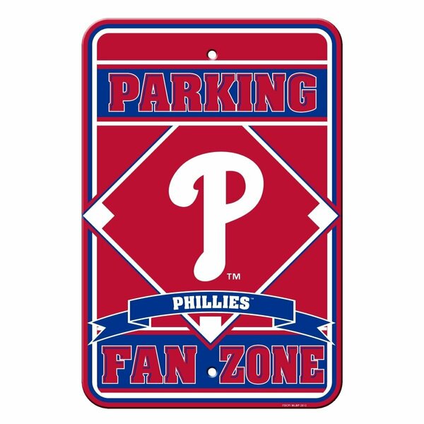 Fremont Die Consumer Products Philadelphia Phillies Sign - Plastic - Fan Zone Parking - 12 in x 18 in 2324562222